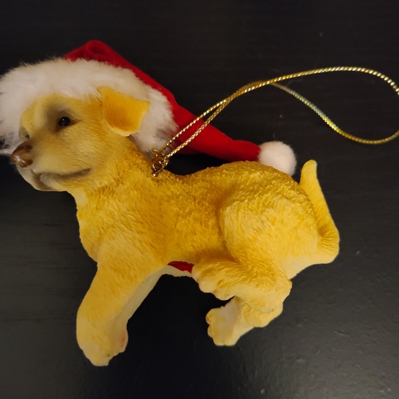Set of 4 Golden Lab Christmas Decorations - Picture 5 of 5